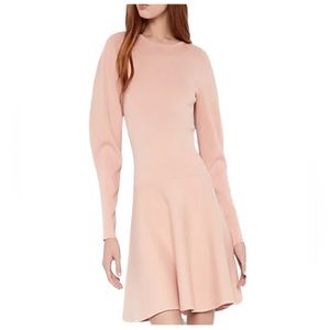 Long Sleeve Fit And Flare Sweater Dress